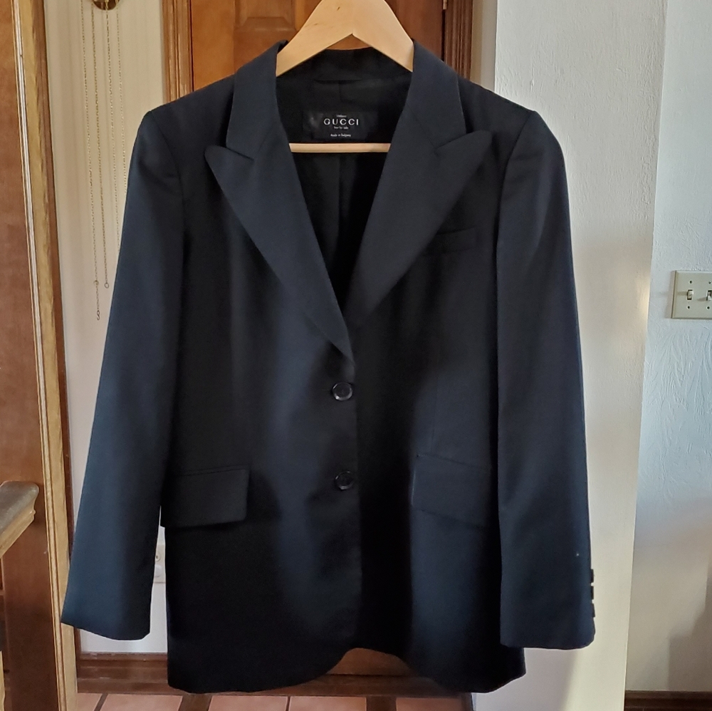 Gucci Black Blazer, Size 42